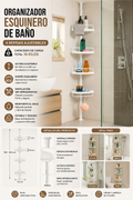 ORGANIZADOR ESQUINERO DE BAÑO