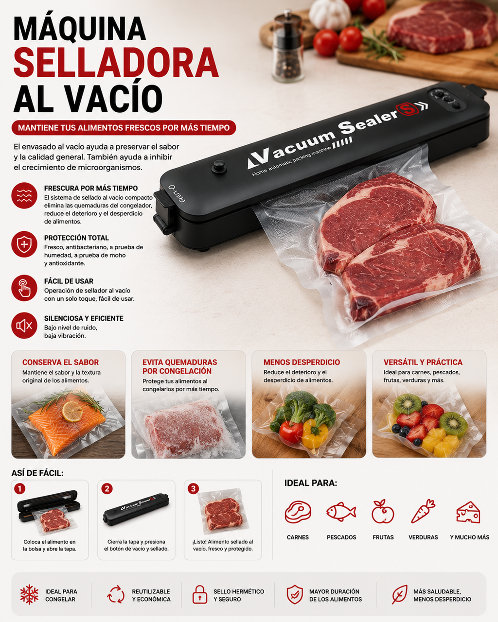 MAQUINA SELLADORA AL VACIO