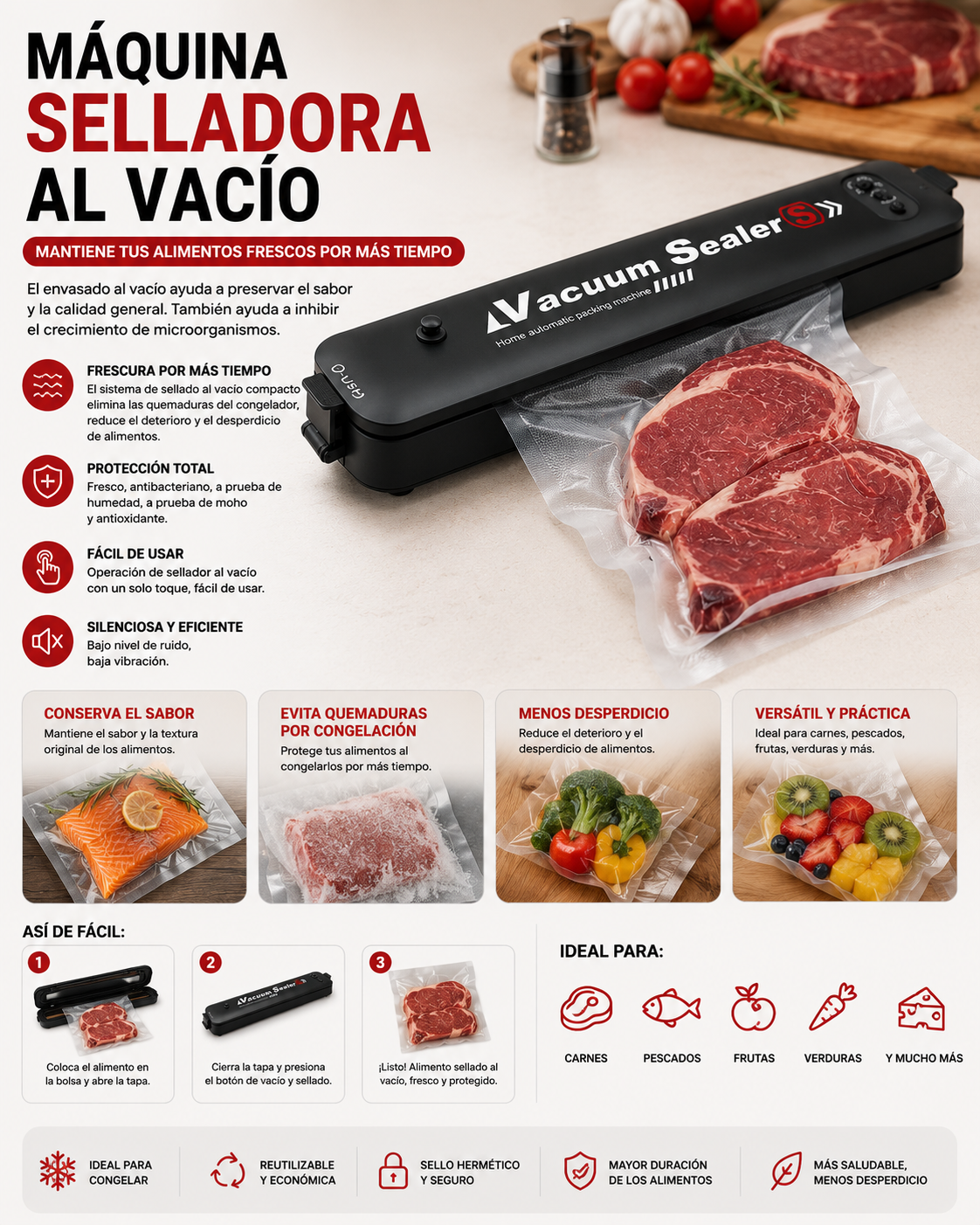 MAQUINA SELLADORA AL VACIO