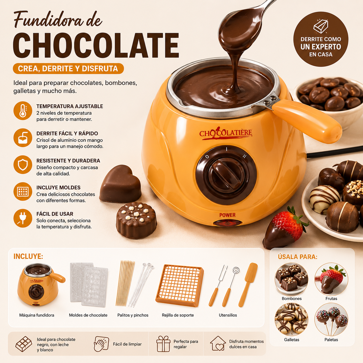 Fundidora de chocolate