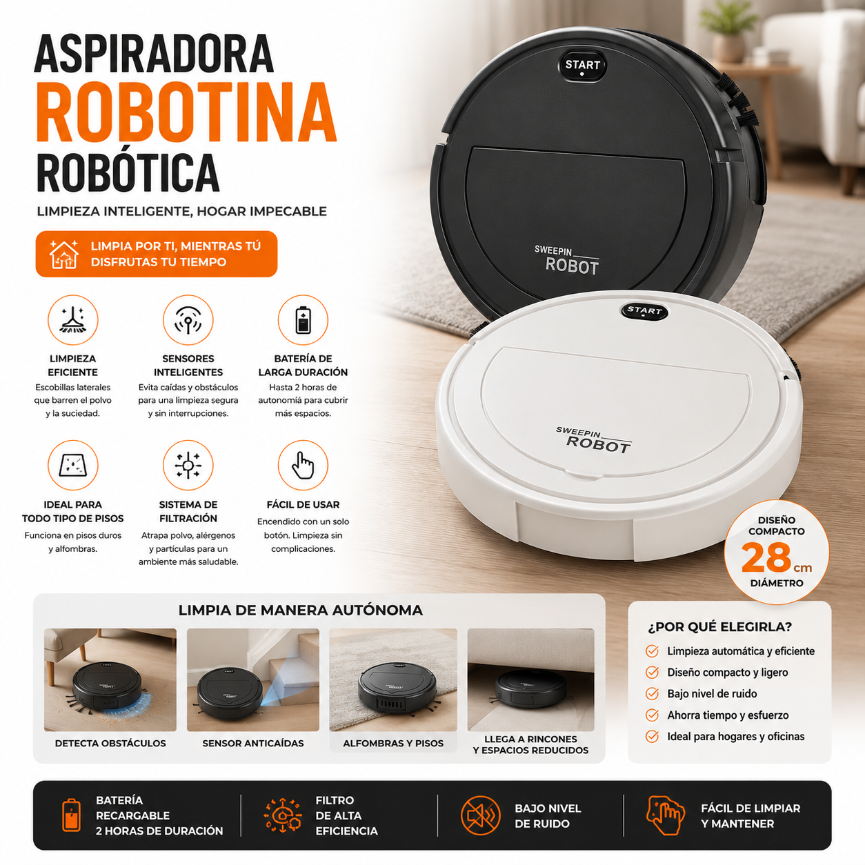ASPIRADORA PORTATIL ROBOT