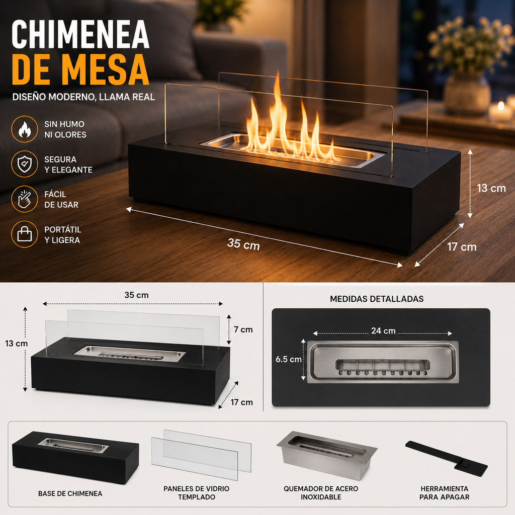 Chimenea de Mesa
